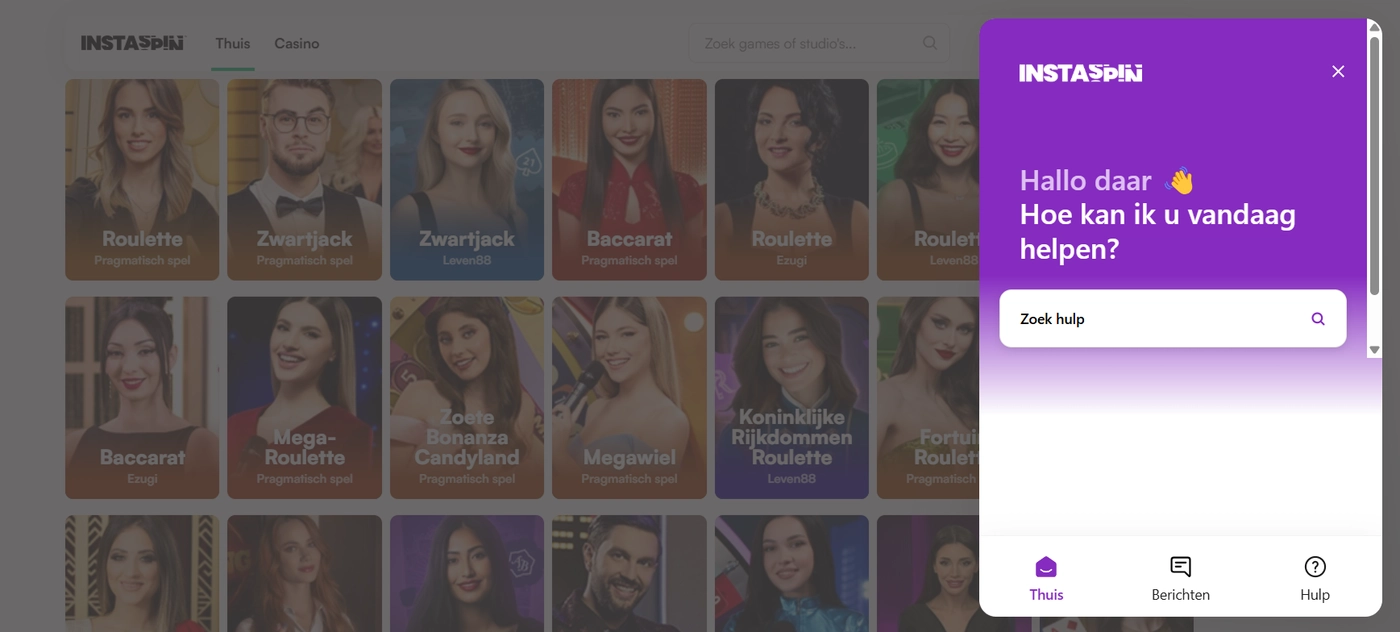 Klantenservice bij Instaspin Casino