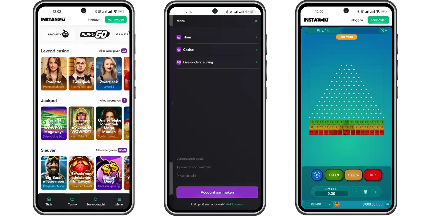 Insta Spin Casino mobiel