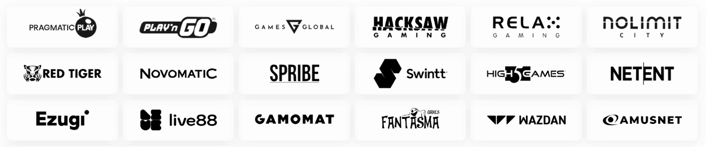 Spelproviders bij Insta Spin Casino