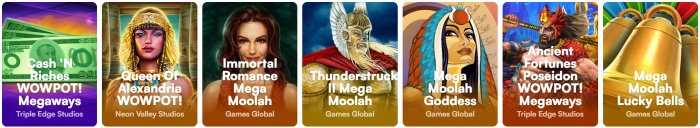 Jackpotspellen bij Insta Spin Casino